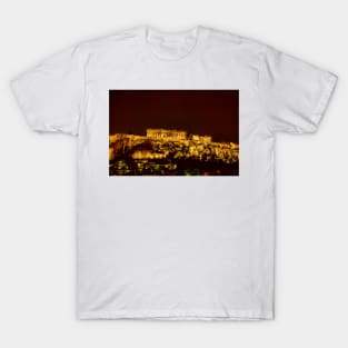 Greece. Athens. Acropolis at night. T-Shirt